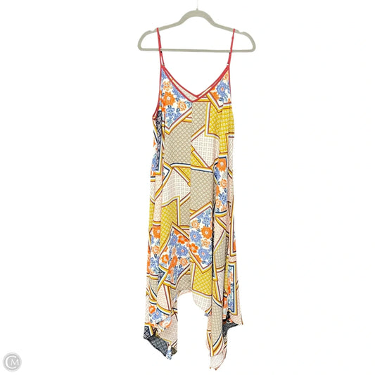 Dress Casual Midi By Kori America In Multi-colored, Size: L