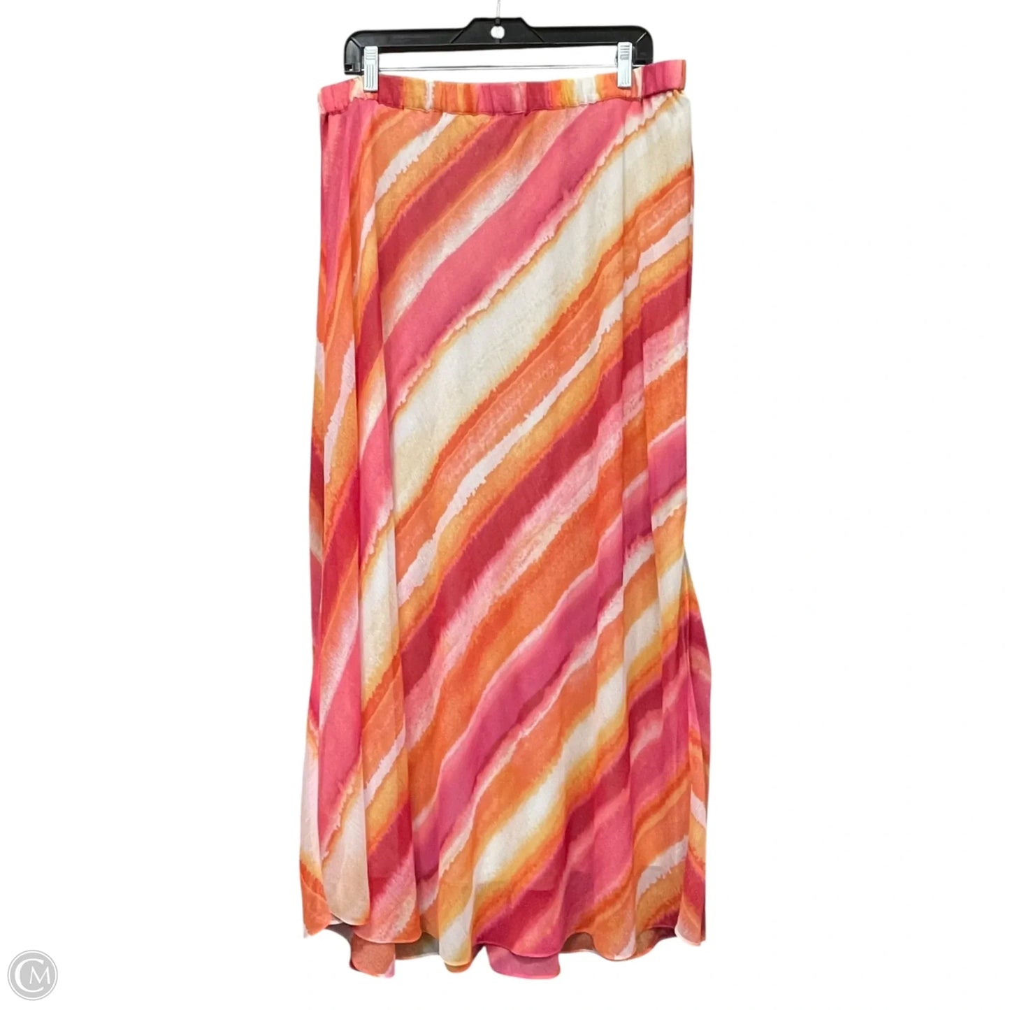 Skirt Maxi By Chicos In Pink, Size: L