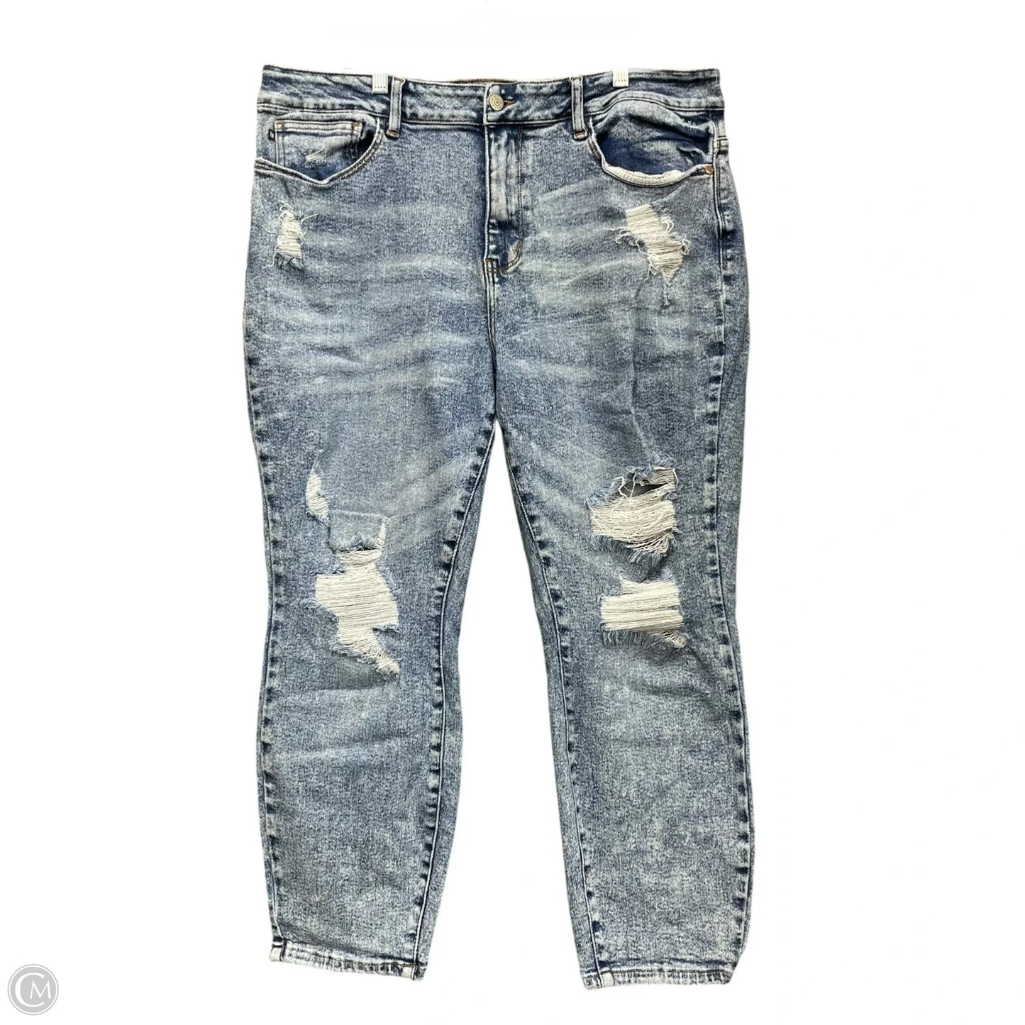 Jeans Skinny By Judy Blue In Blue, Size: 20