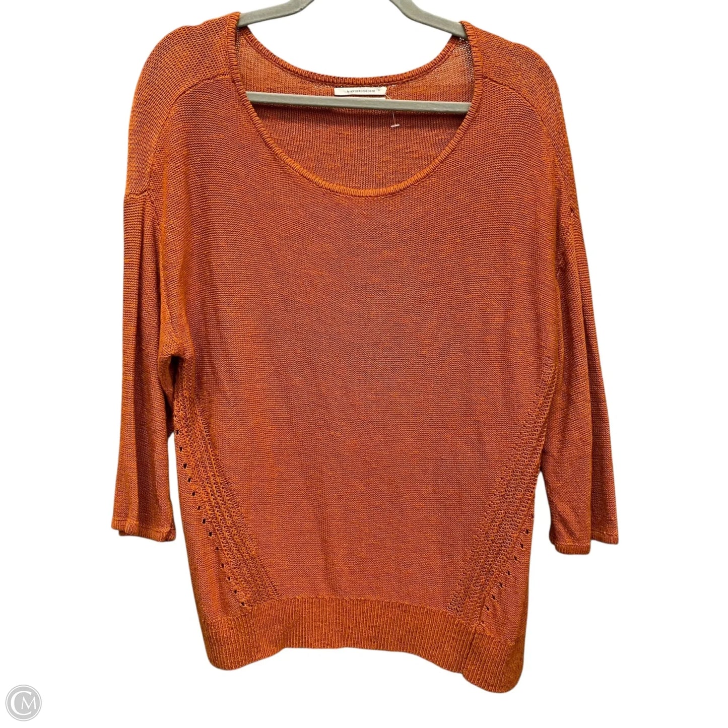 Sweater By Anthropologie In Orange, Size: M
