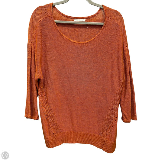 Sweater By Anthropologie In Orange, Size: M