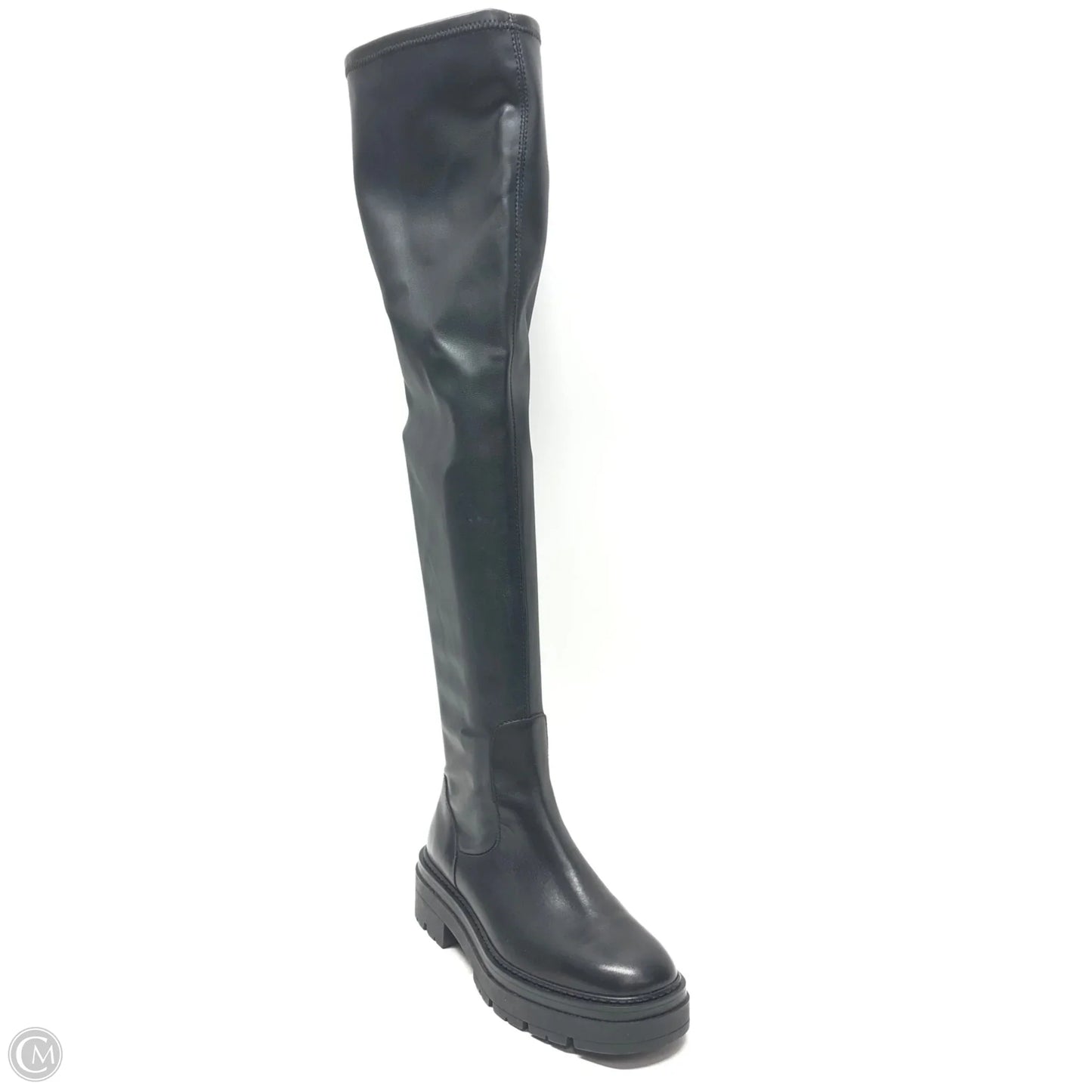 Boots Knee Flats By Clothes Mentor In Black, Size: 6