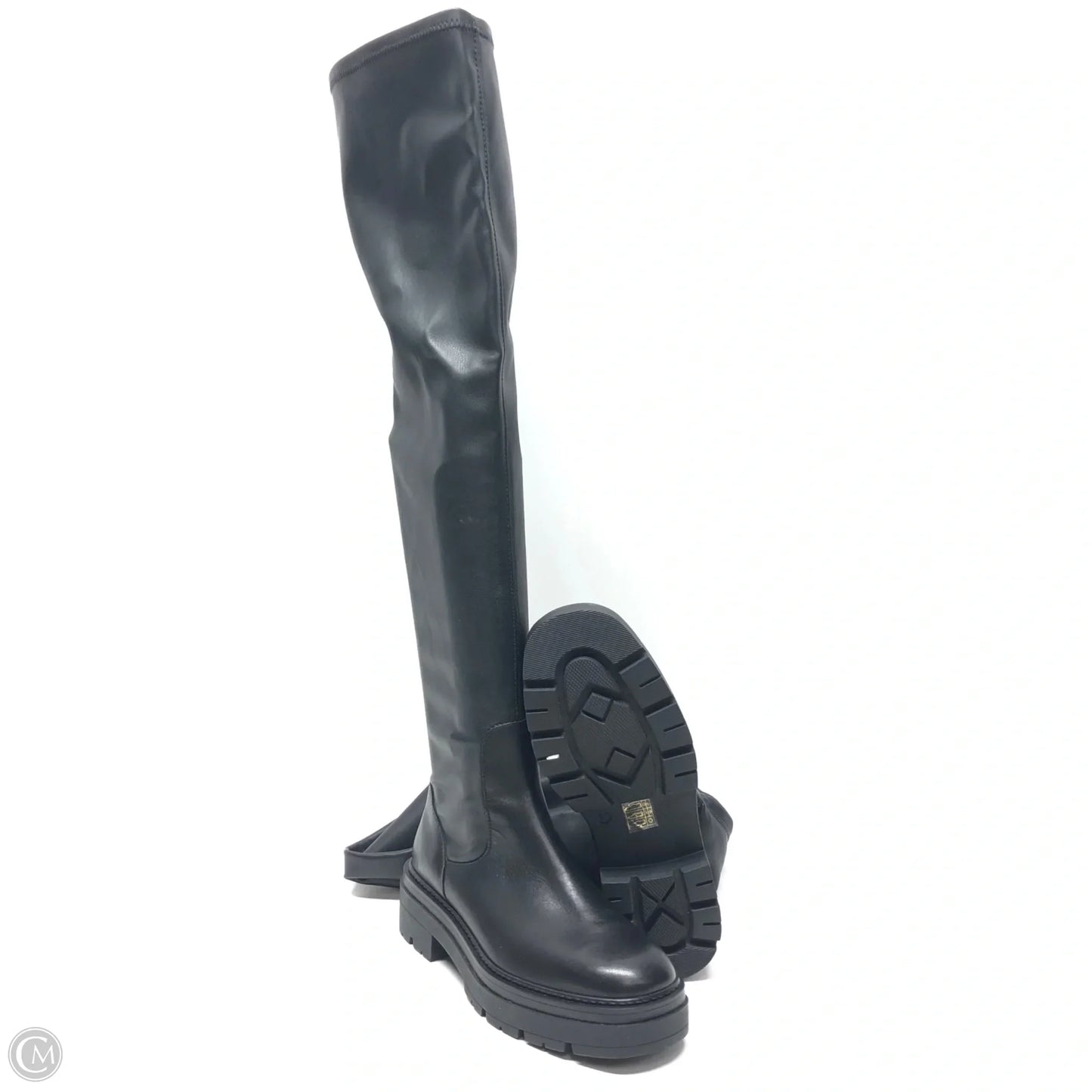 Boots Knee Flats By Clothes Mentor In Black, Size: 6