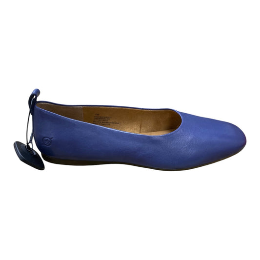 Shoes Flats By Born In Navy, Size:11