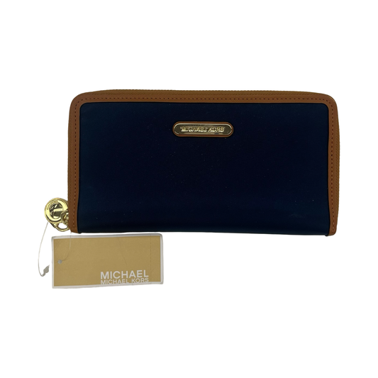 Wallet Designer By Michael Kors In Navy, Size:Medium