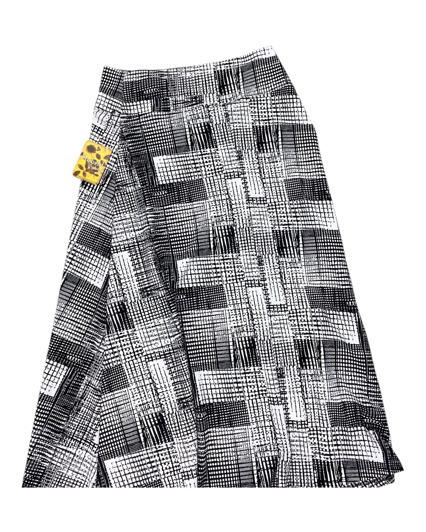 Skirt Maxi By Clothes Mentor In Black & White, Size:1X