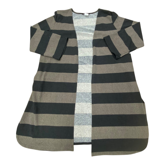 Sweater Cardigan By Heimish Usa In Striped Pattern, Size:Xl