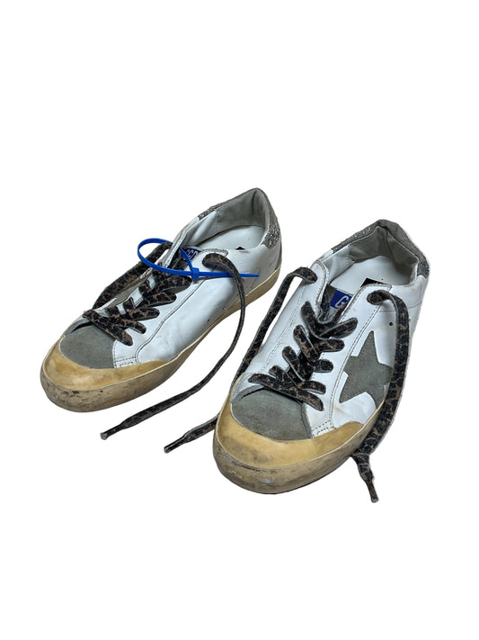 Shoes Luxury Designer By Golden Goose In White, Size:7.5