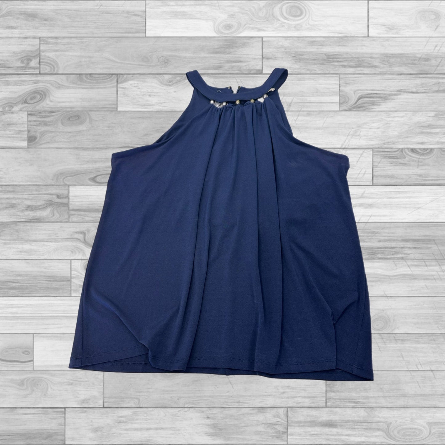 Navy Top Sleeveless Michael By Michael Kors, Size L