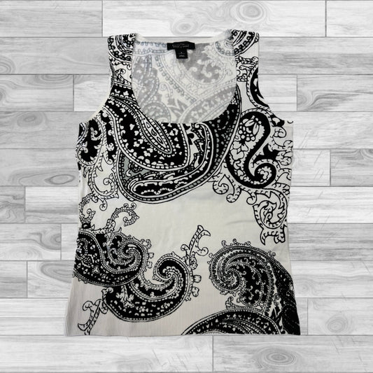 Black & White Top Sleeveless White House Black Market, Size S