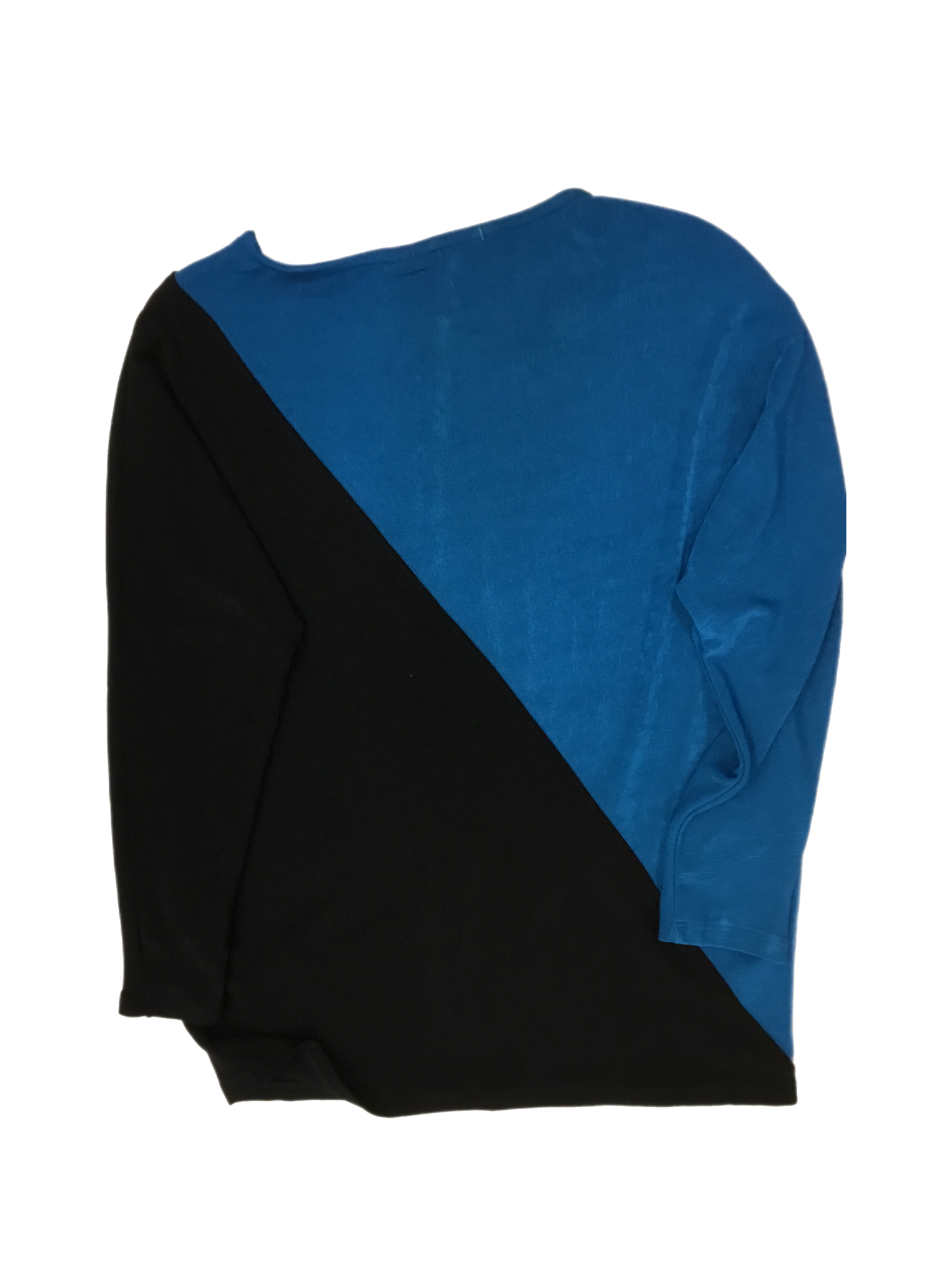 Top Long Sleeve By Chicos In Black & Blue, Size: 0r