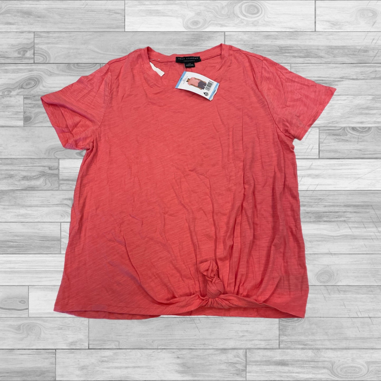 Top Short Sleeve Basic By Sanctuary In Coral, Size: L