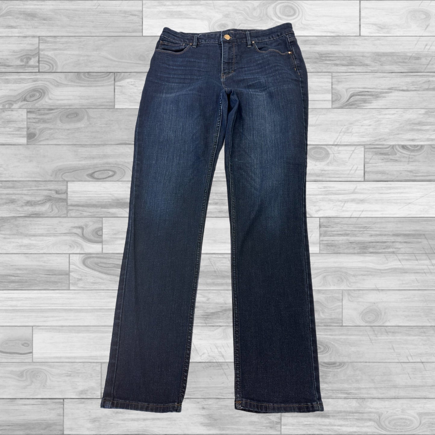 Jeans Skinny By White House Black Market In Blue Denim, Size: 8