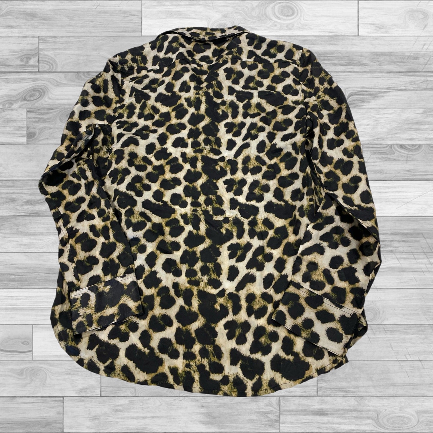 Top Long Sleeve By 7 For All Mankind In Animal Print, Size: S