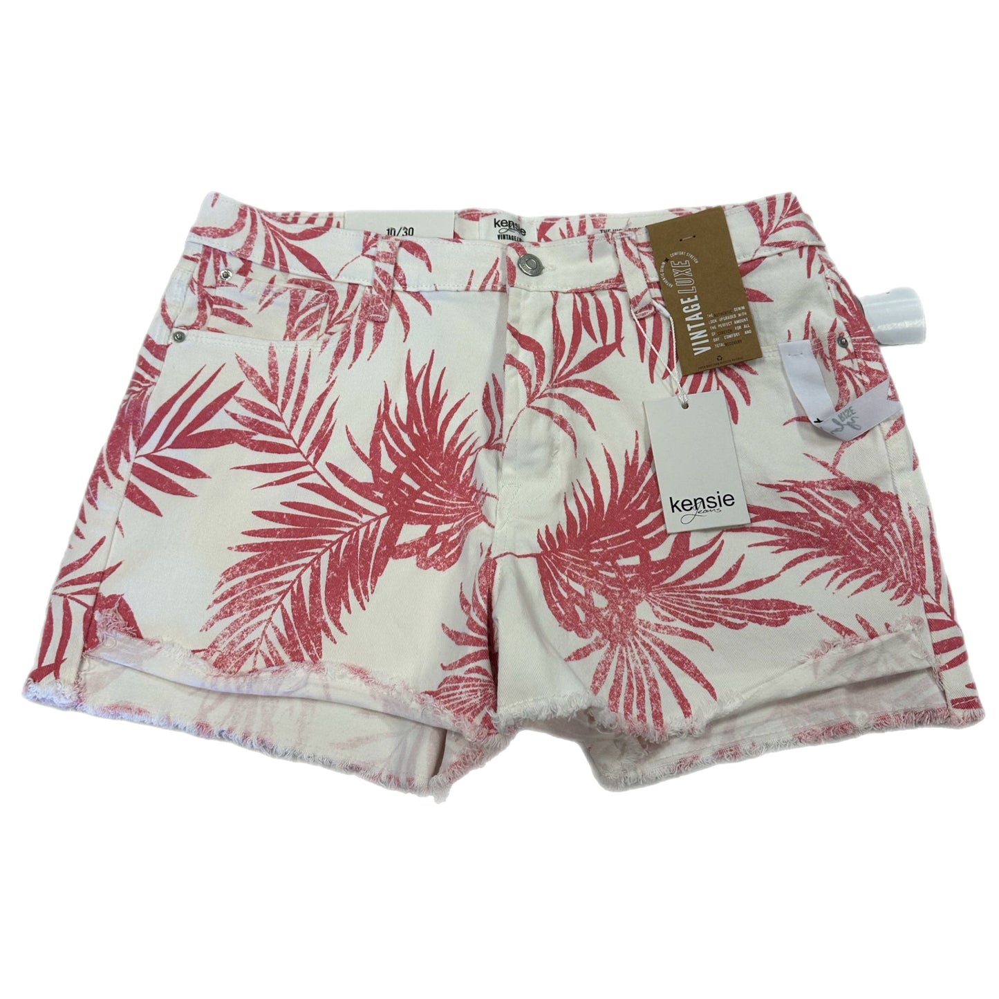 Shorts By Kensie In Pink & White, Size: 10