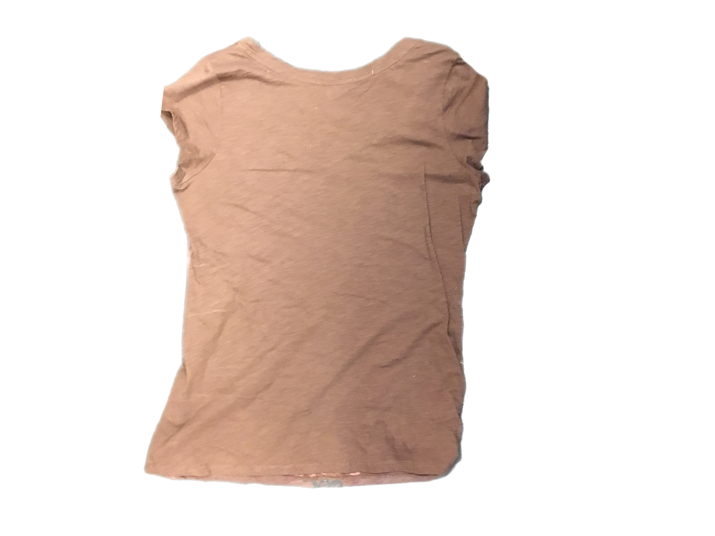 Top Short Sleeve By Rxb In Brown, Size: L