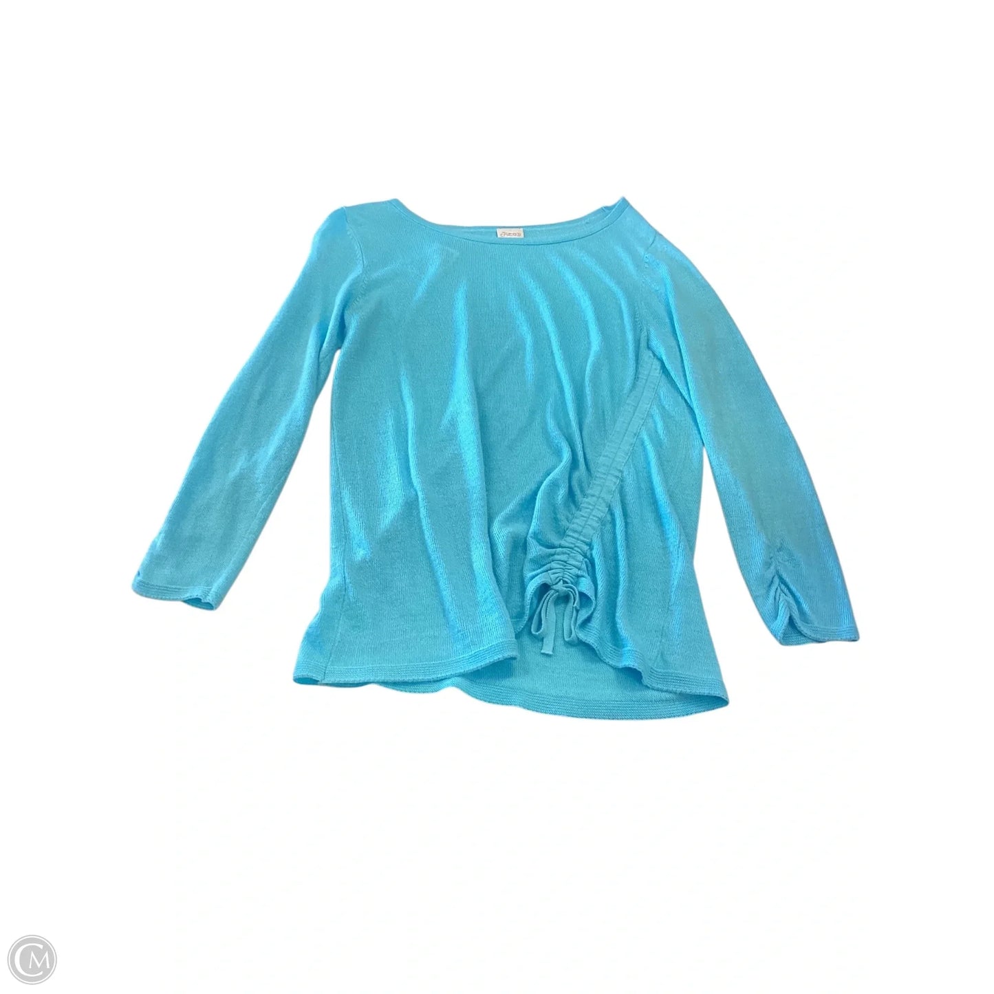 Top Long Sleeve By Chicos In Blue, Size: medium