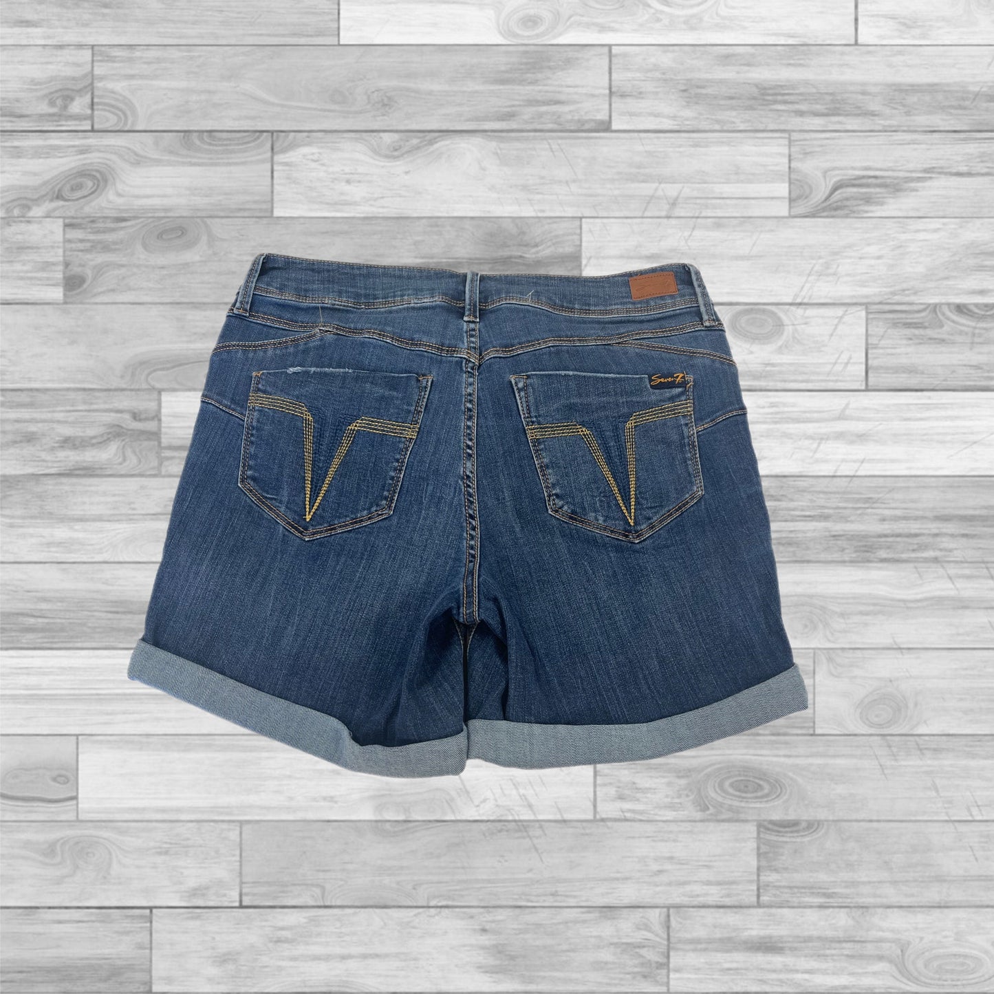 Shorts By Seven 7 In Blue Denim, Size: 8