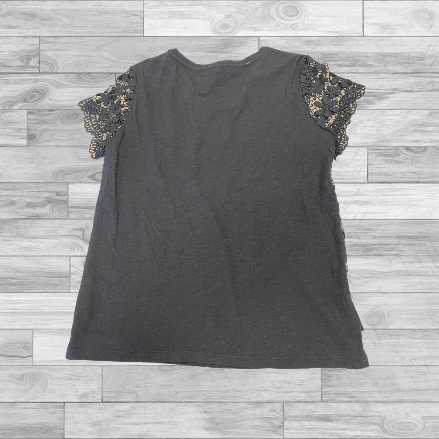 Top Short Sleeve By Ann Taylor In Navy, Size: S