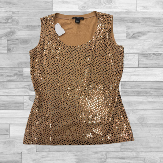 Top Sleeveless Luxury Designer By St John Collection In Gold, Size: S