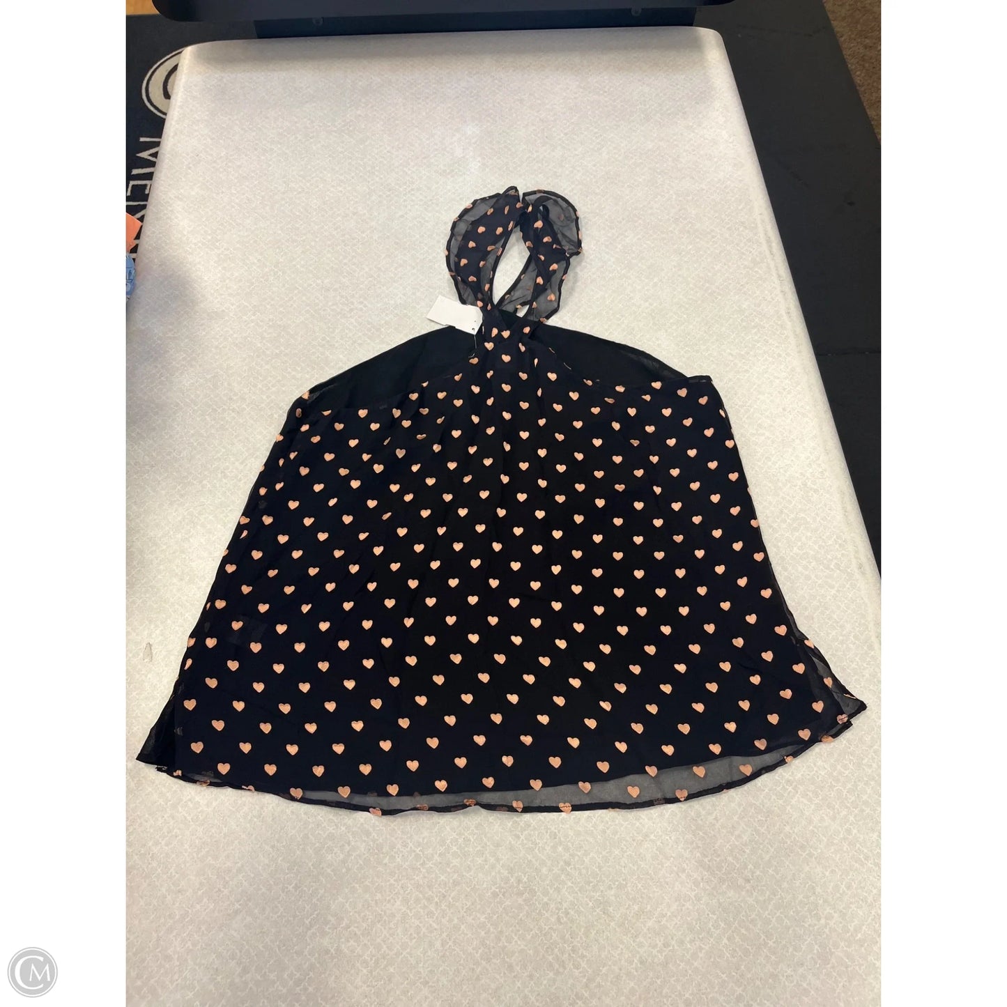 Top Sleeveless By Cma In Black & Gold, Size: L