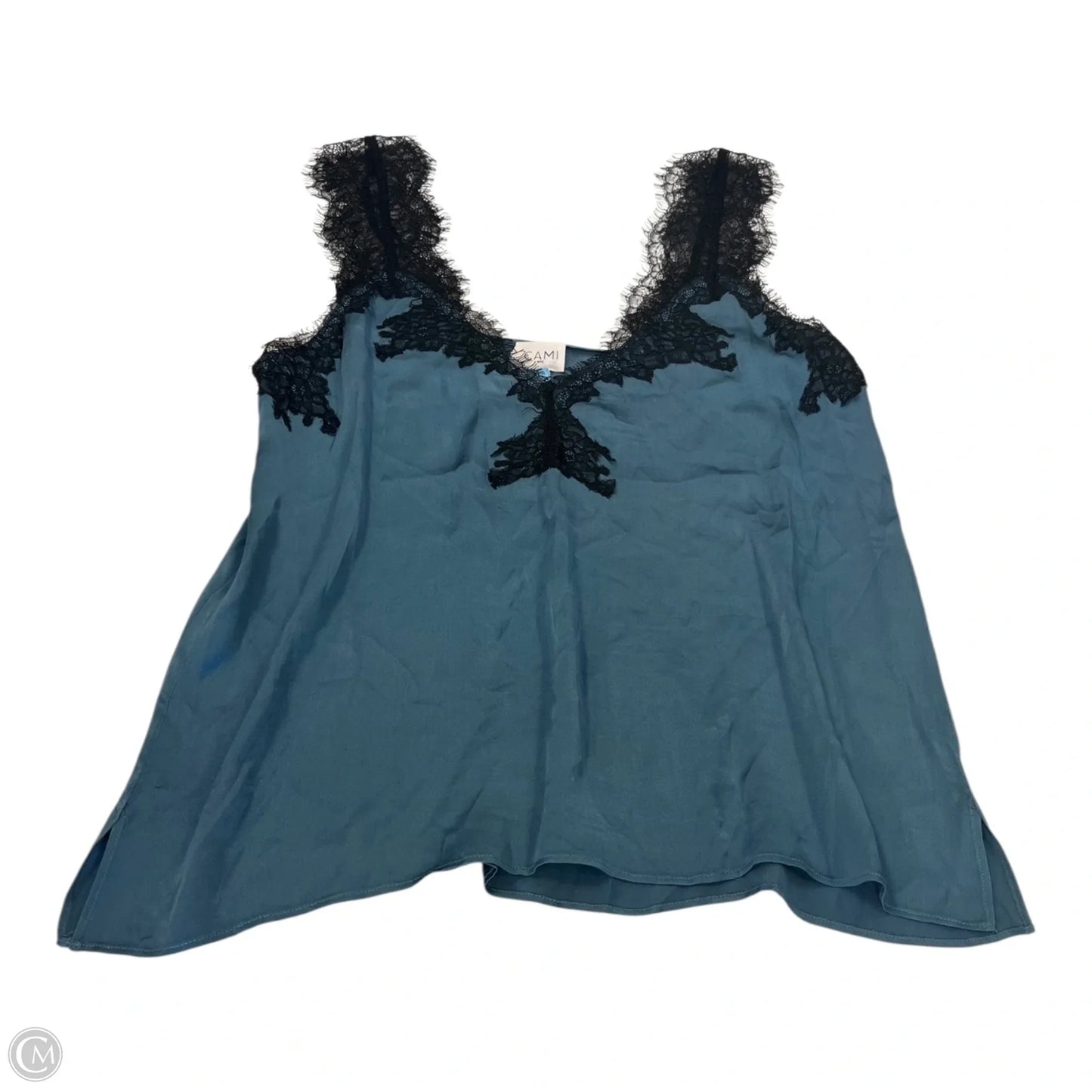 Top Sleeveless By Cma In Black & Blue, Size: L