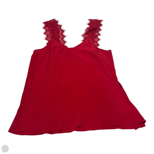 Top Sleeveless By Cma In Red, Size: L