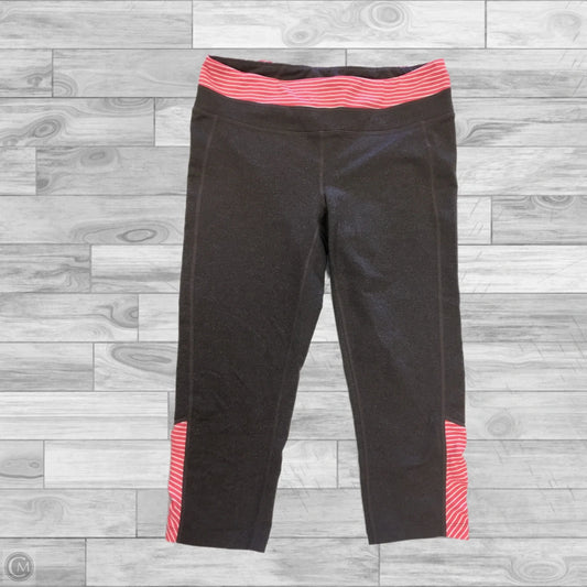 Athletic Capris By Athleta In Grey & Pink, Size: L