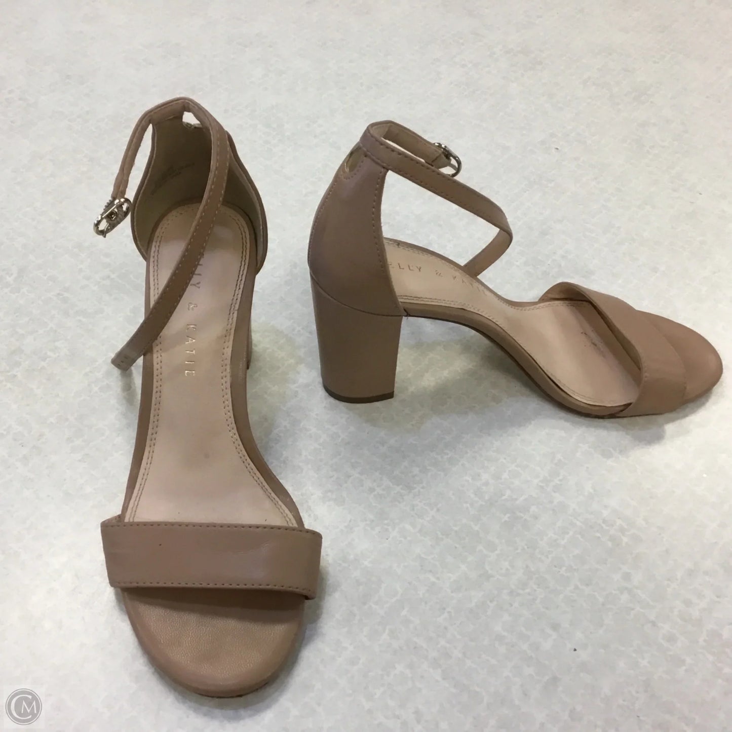 Shoes Heels Block By Kelly And Katie In Tan, Size: 6.5