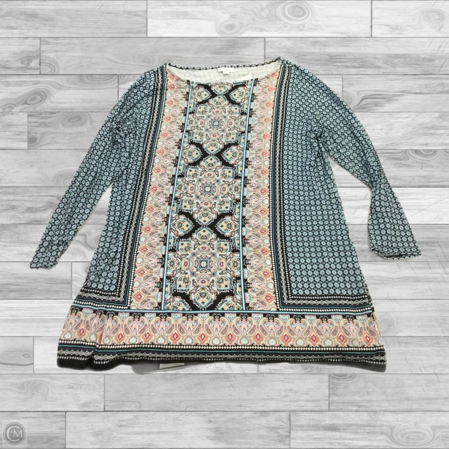 Tunic Long Sleeve By J. Jill In Multi-colored, Size: L