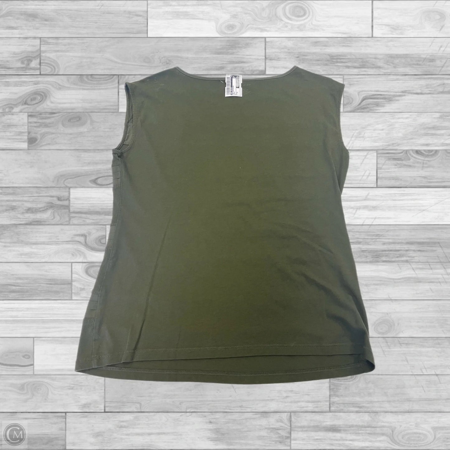 Top Sleeveless By Ann Taylor In Green, Size: M