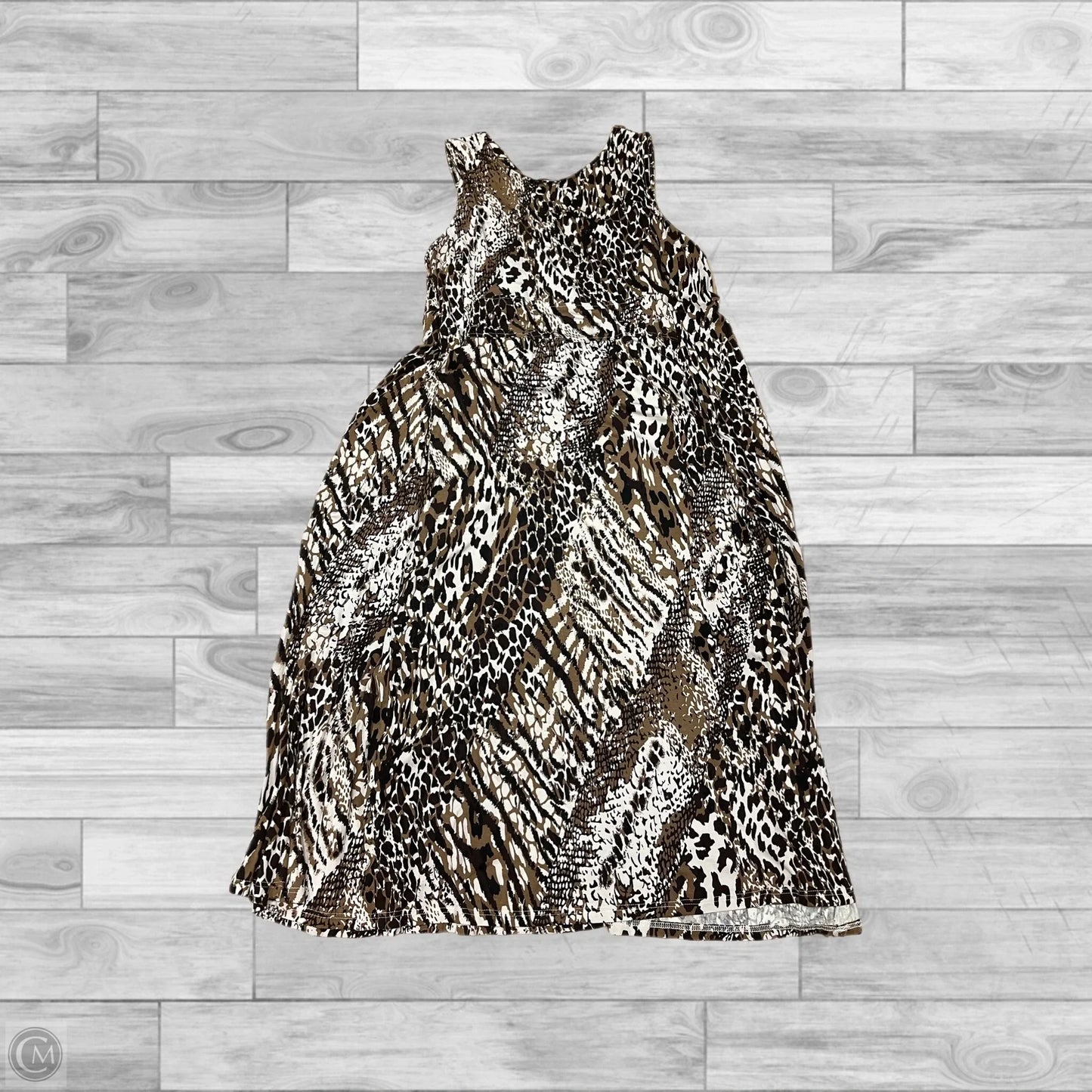 Dress Casual Maxi By Liz Lange In Brown, Size: 3x