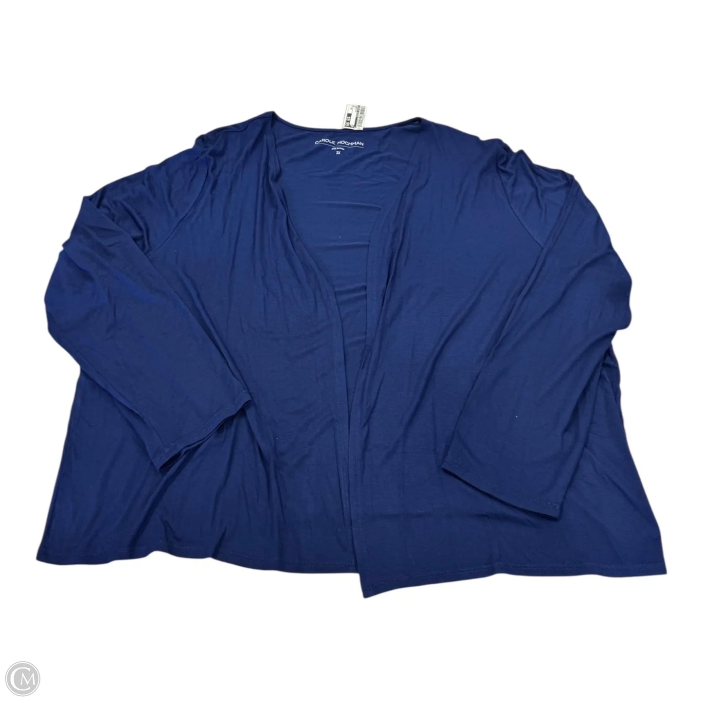 Cardigan By Carole Hochman In Navy, Size: 3x