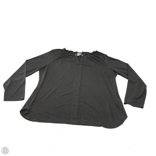 Top Long Sleeve By Croft And Barrow In Black, Size: Xl