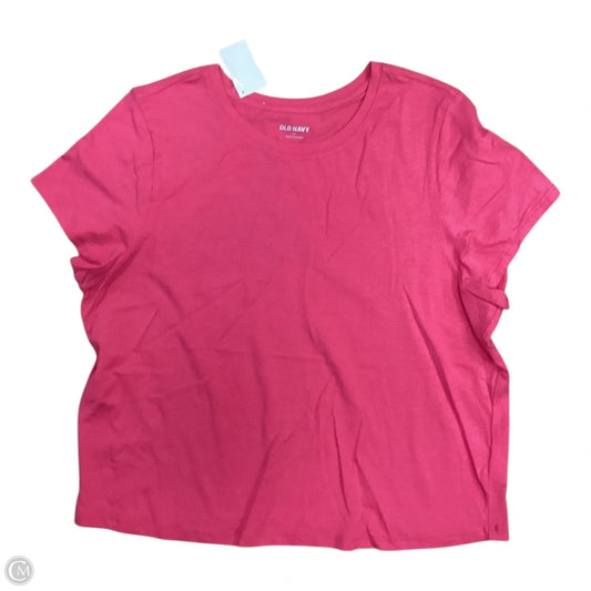 Top Short Sleeve Basic By Old Navy In Pink, Size: Xl