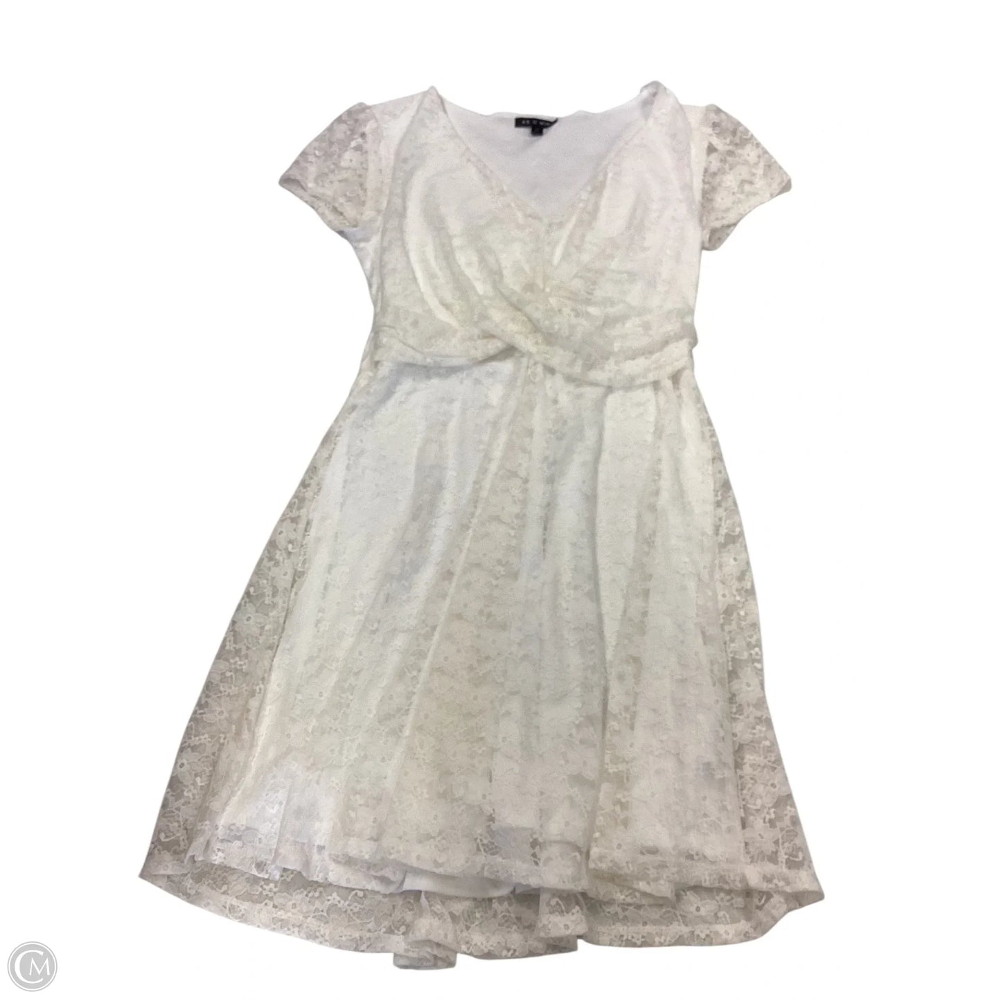 Dress Casual Short By As U Wish In White, Size: M
