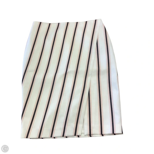 Skirt Midi By White House Black Market In Striped Pattern, Size: 8