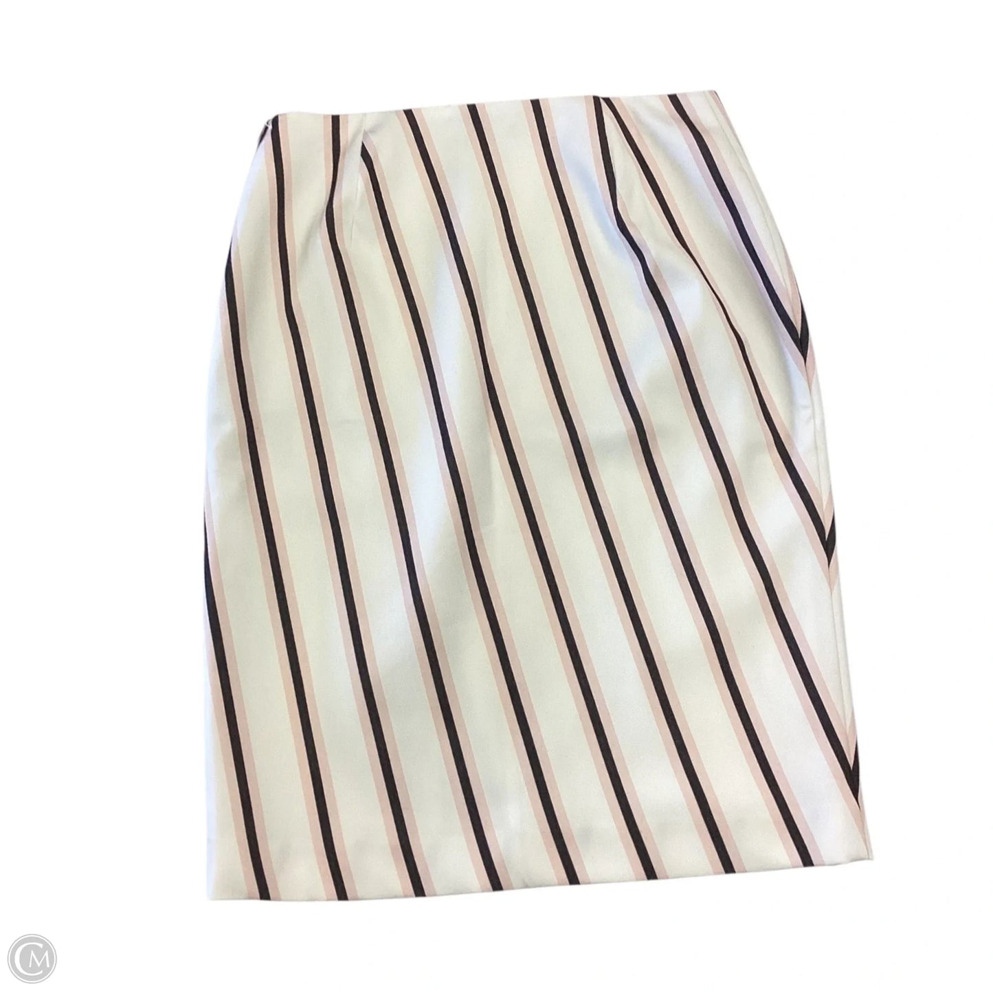 Skirt Midi By White House Black Market In Striped Pattern, Size: 8