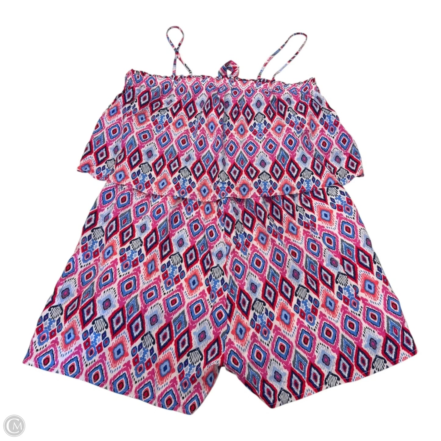 Romper By Savanna Jane In Blue & Pink, Size: L