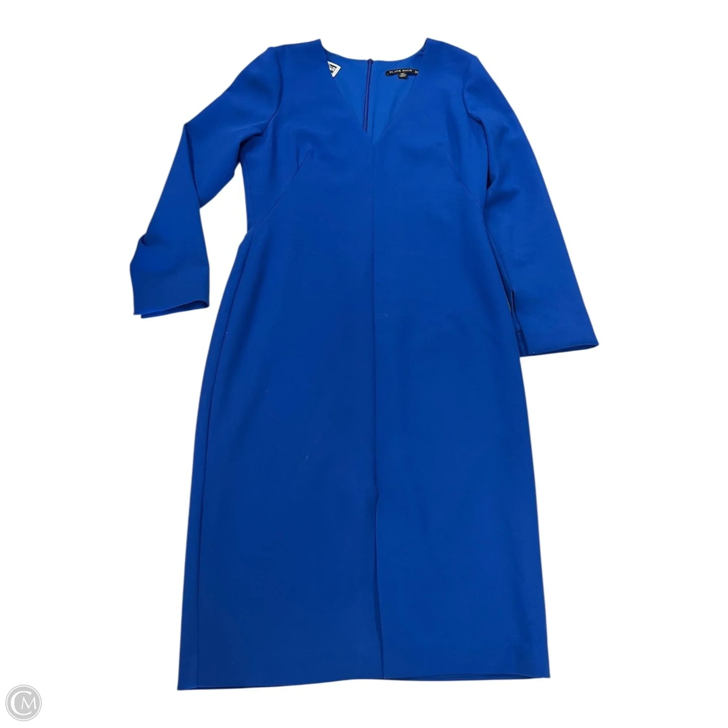 Dress Casual Midi By Black Halo In Blue, Size: 10