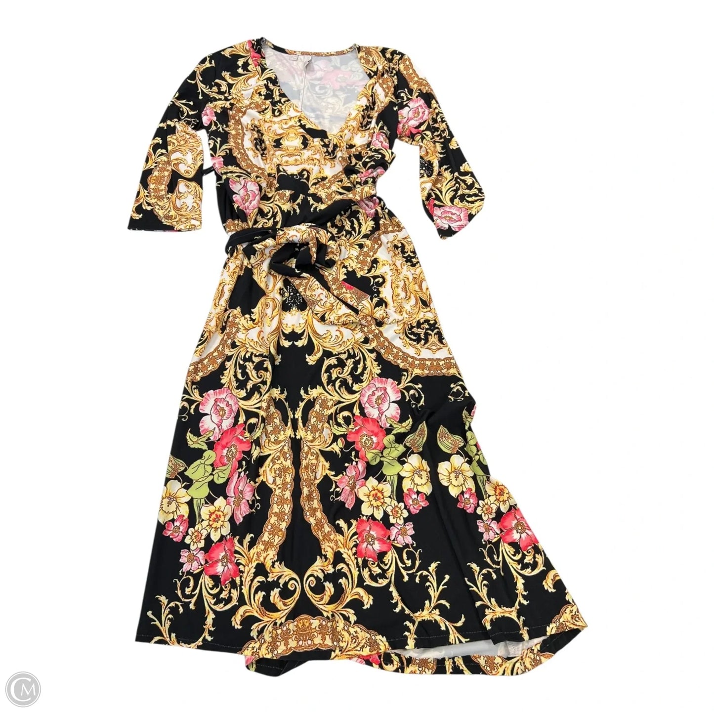 Dress Casual Midi By Clothes Mentor In Floral Print, Size: M