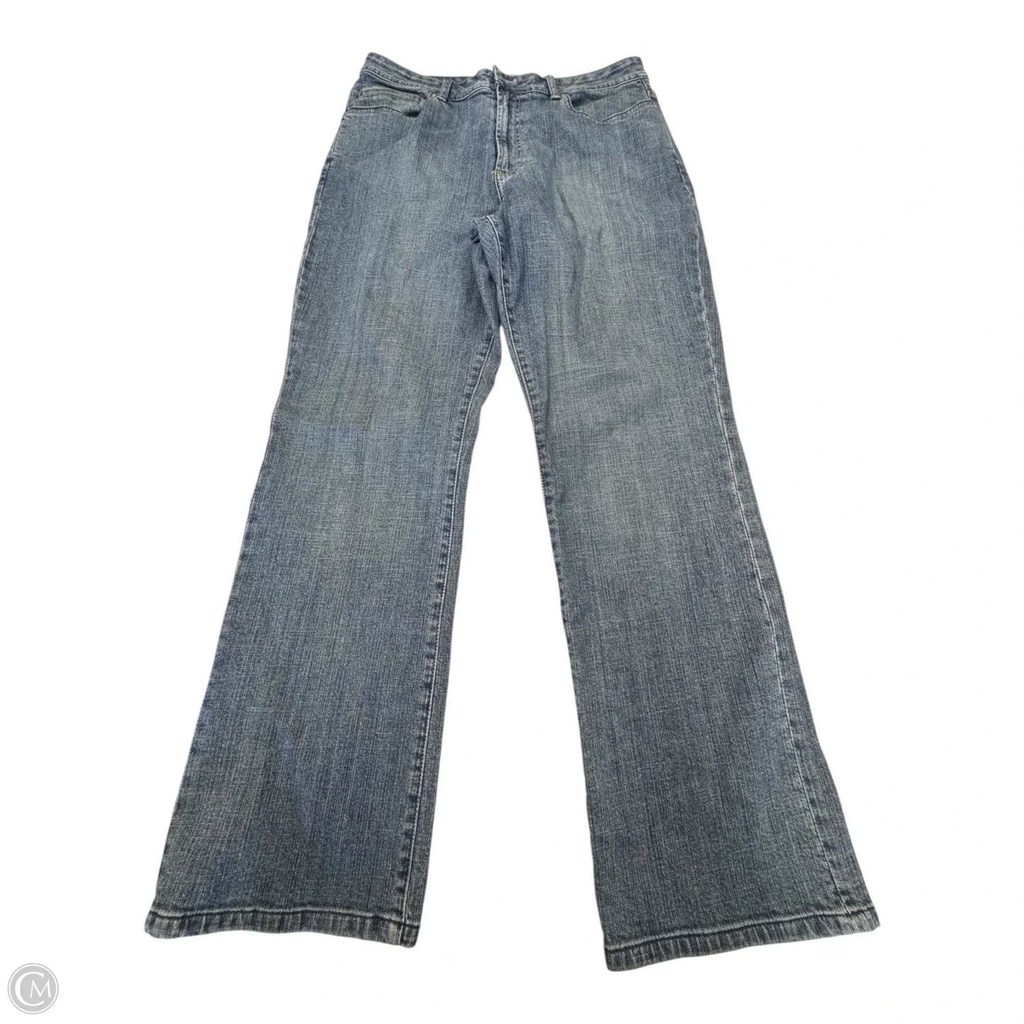 Jeans Straight By Chicos In Blue Denim, Size: L