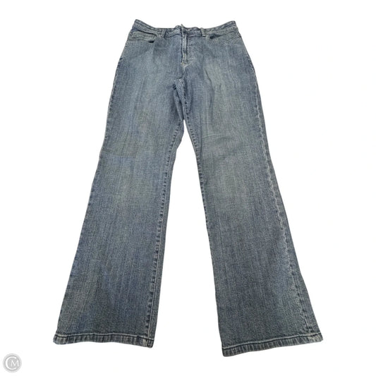 Jeans Straight By Chicos In Blue Denim, Size: L