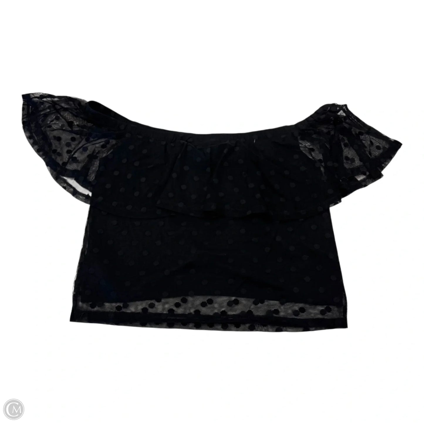 Top Sleeveless By Divided In Black, Size: L