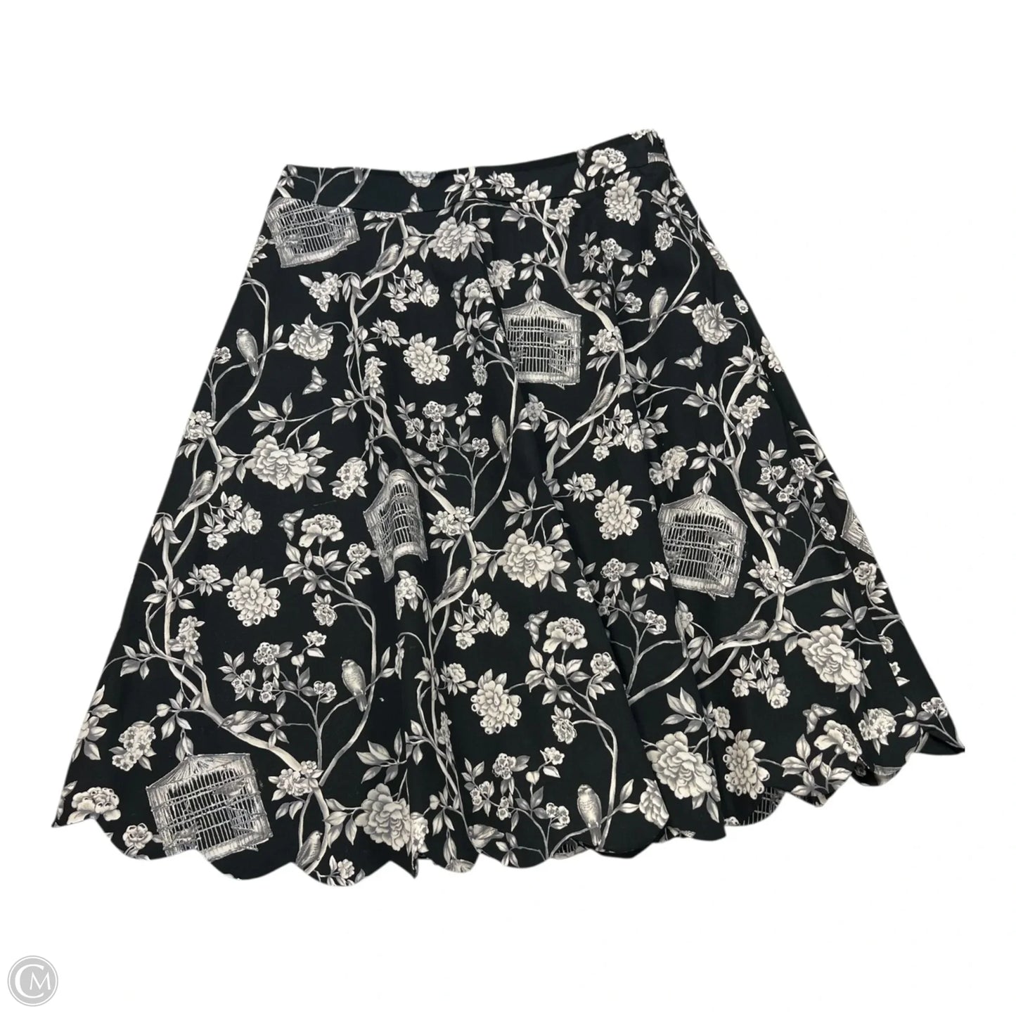 Skirt Mini & Short By Talbots In Black & White, Size: 4