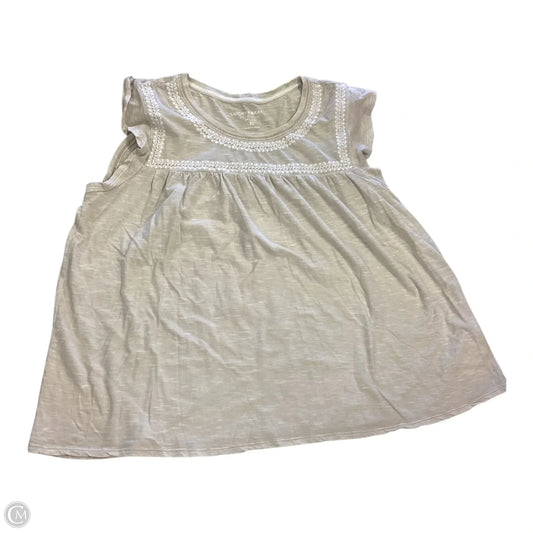 Top Sleeveless By Lucky Brand In Tan, Size: Xl
