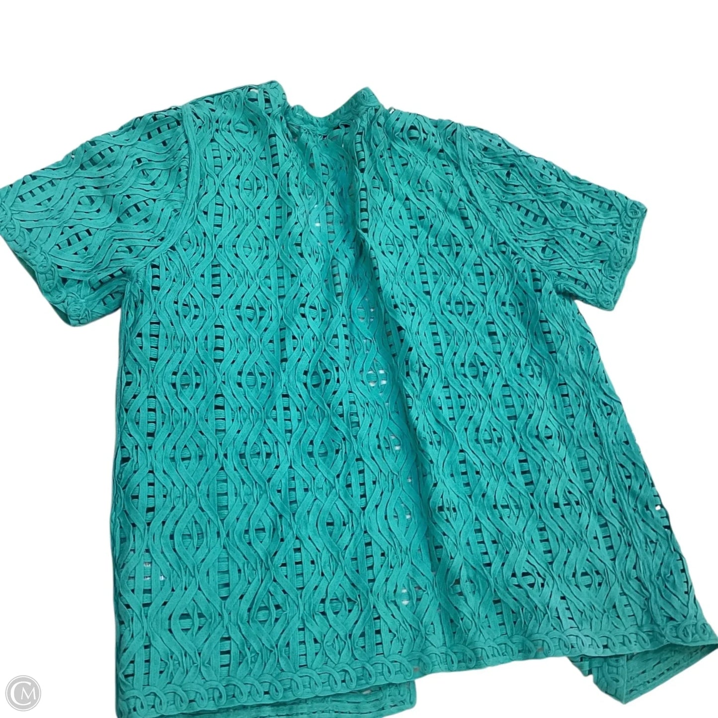 Cardigan By Alfred Dunner In Teal, Size: M