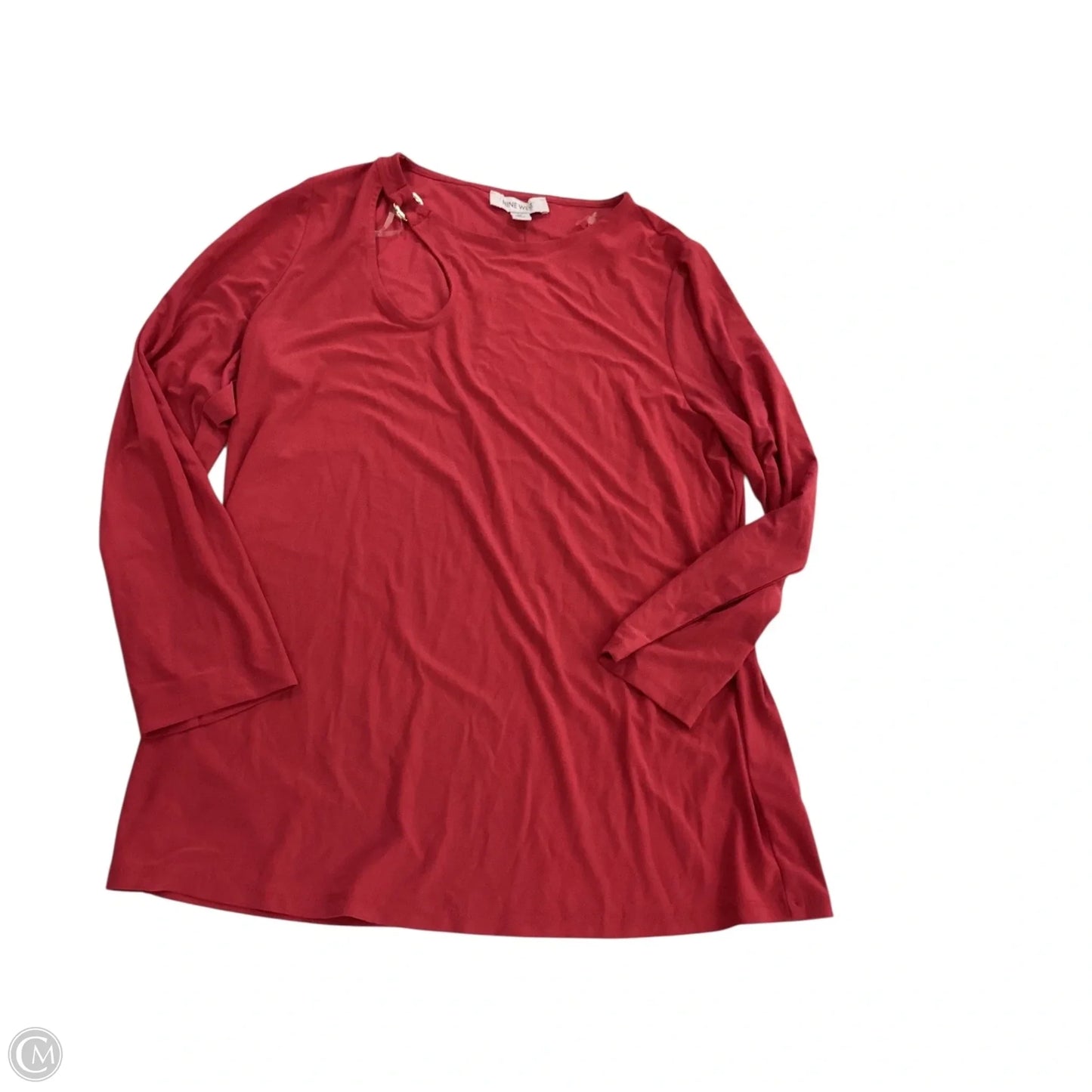 Top Long Sleeve By Nine West In Red, Size: M