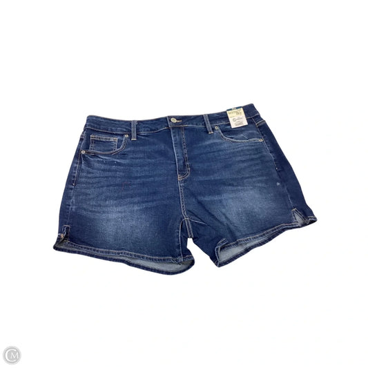 Shorts By Terra & Sky In Blue Denim, Size: 18