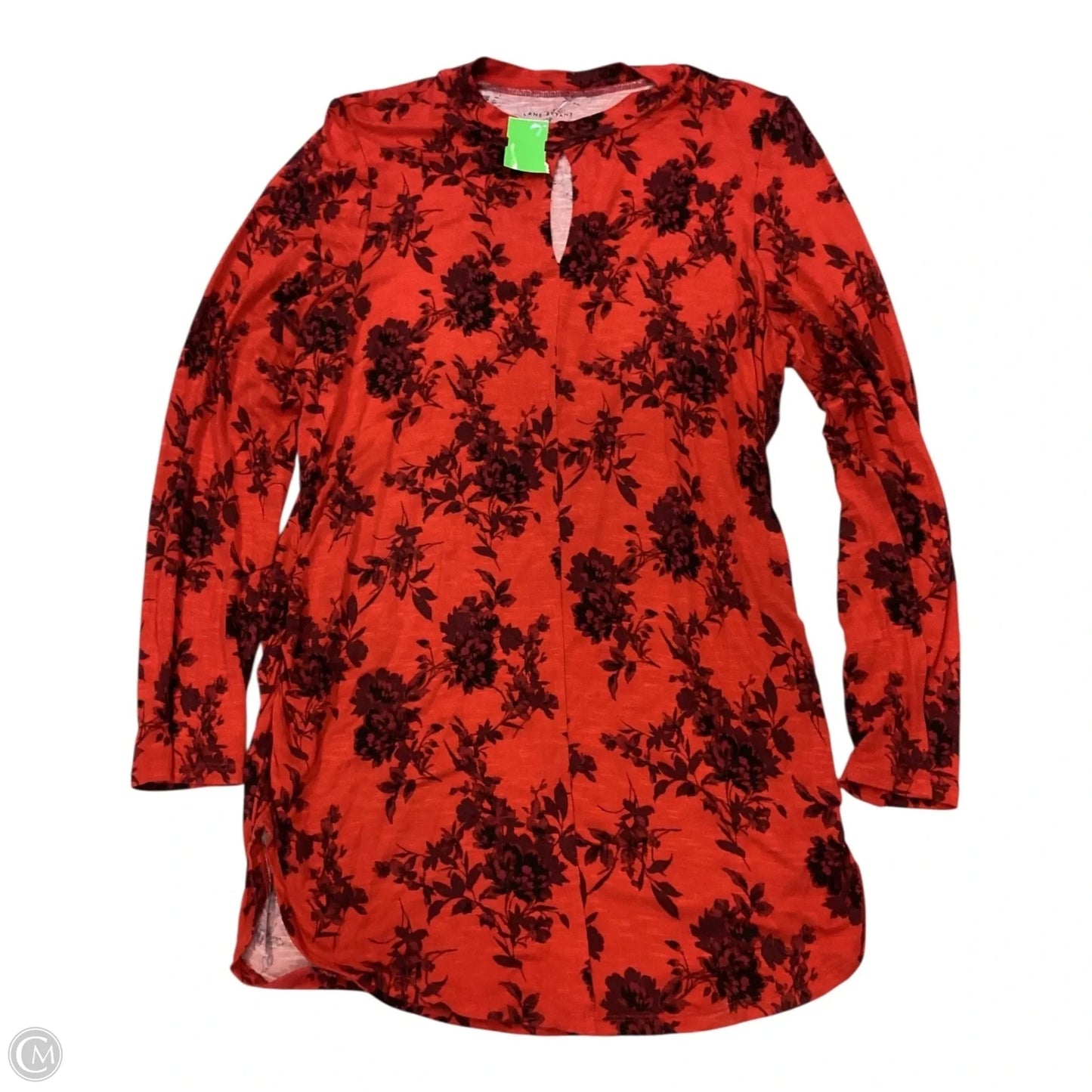 Top Long Sleeve By Lane Bryant In Black & Red, Size: 18